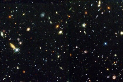 A portion of the Hubble Deep Field. Credit: R. Williams (STScI), the Hubble Deep Field Team and NASA/ESA