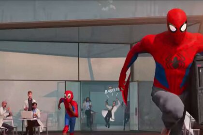 Into the Spider-Verse bagel guy hero