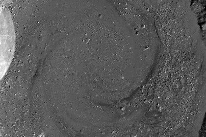 This is not a galaxy, but a spiral swirl of rock frozen in eternity on the Moon. Credit: NASA/GSFC/Arizona State University