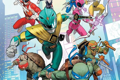 Mighty Morphin Powers Rangers Teenage Mutant Ninja Turtles cover