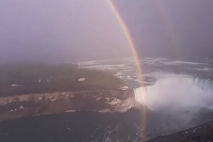 Rainbow over Niagara Falls