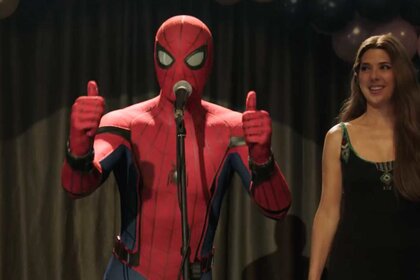 Aunt May and Spider-Man