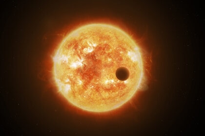 Artwork of a star and exoplanet. Credit: ESA/ATG medialab