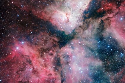 The Carina Nebula seen by the VLT Survey Telescope. Credit: ESO. Acknowledgement: VPHAS+ Consortium/Cambridge Astronomical Survey Unit