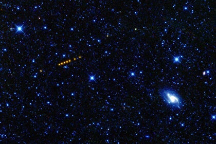 WISE image of an asteroid