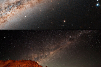Milky Way and NGC 891