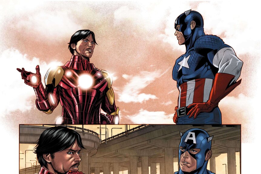 Exclusive: Captain America/Iron Man writer Derek Landy on 'tightrope' of  comic | SYFY WIRE