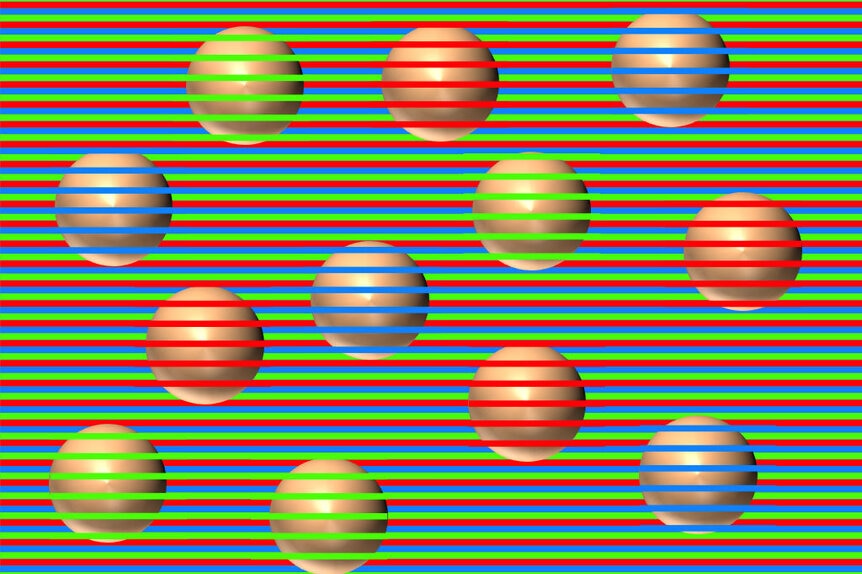 Bad Astronomy, Another brain-frying optical illusion: What color are these  spheres?