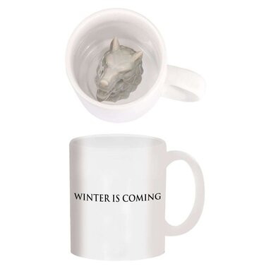 Game of Thrones Coffee Mug: Stark Sculpted Wolf