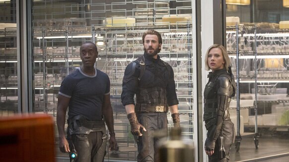 Avengers: Infinity War Captain America, War Machine, Black Widow