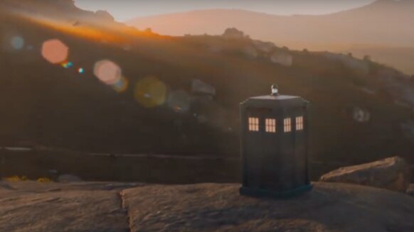 the TARDIS from Doctor Who