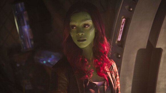 Zoe Saldana as Gamora in Infinity War