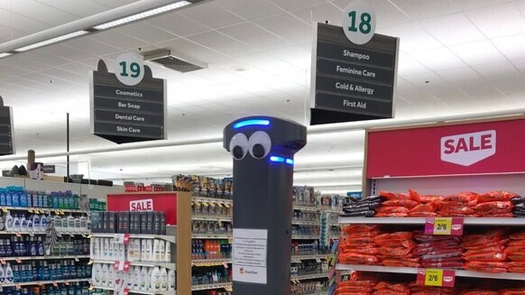 Marty Stop and Shop robot