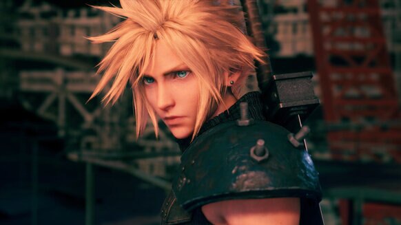 Cloud Strife in Final Fantasy VII Remake