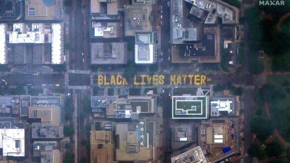 Black Lives Matter mural getty