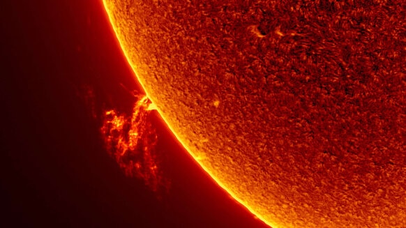 Solar flare on the Sun