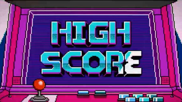 Screenshot from High Score Opening Credits Video 