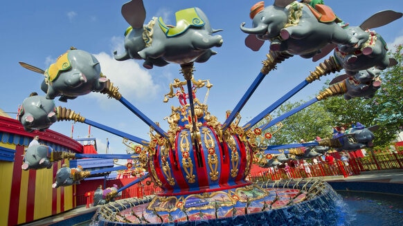 Dumbo the Flying Elephant ride at Disney World