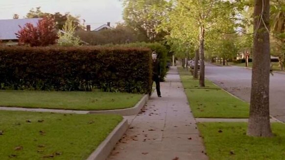 Michael-Myers-behind-bushes
