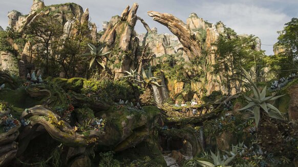 Floating Mountains at Disney's Avatar-themed land 