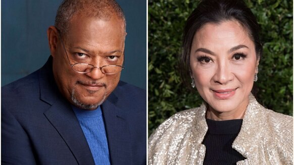 Laurence Fishburne and Michelle Yeoh