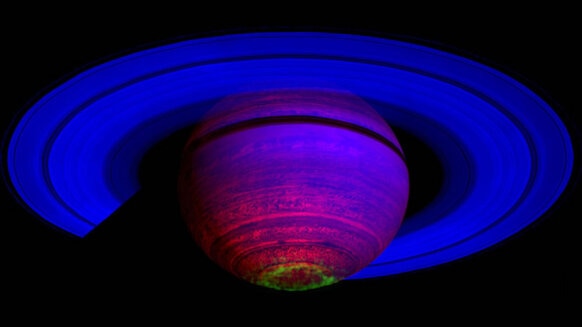 Liz Dancing Auroras of Saturn  NASA