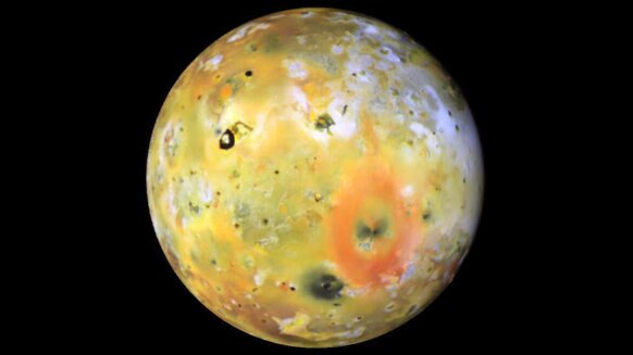 A Galileo probe image of Io