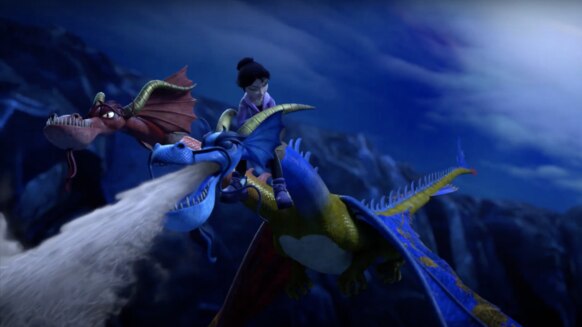 A still from DRAGONS: THE NINE REALMS Season 2