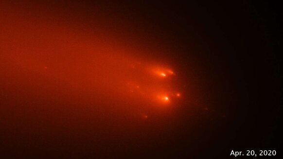 Comet C/2019 Y4 (ATLAS) observed by Hubble