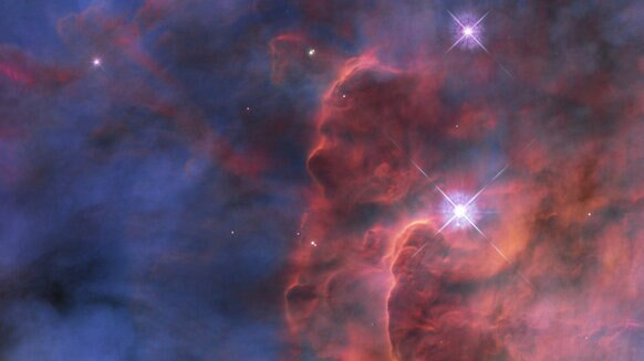 The central region of the Lagoon Nebula, a star-forming factory about 4,000 light years from Earth. Credit: NASA, ESA, STScI