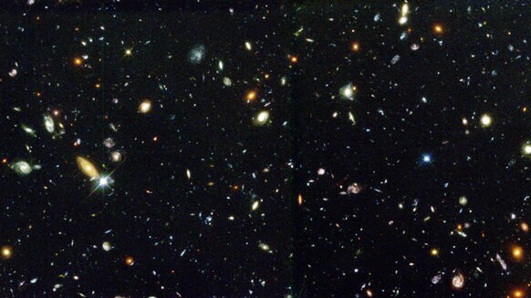 A portion of the Hubble Deep Field. Credit: R. Williams (STScI), the Hubble Deep Field Team and NASA/ESA