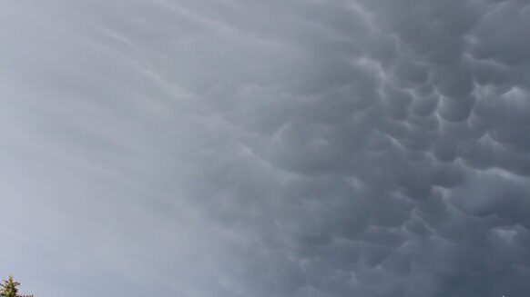 mammatus clouds over Colorado