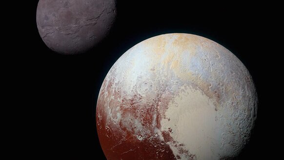 Pluto and its moon Charon