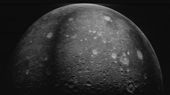 radar image of the Moon
