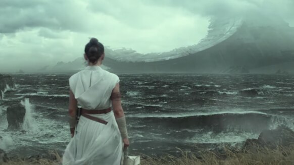Star Wars: The Rise of Skywalker (Rey looking at wreckage)