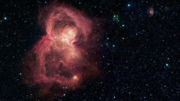 The star-forming nebula Westerhout 40, as seen in the far-infrared by Spitzer Space Telescope. Credit: NASA/JPL-Caltech