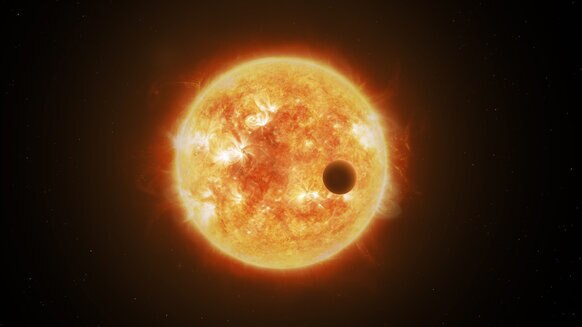 Artwork of a star and exoplanet. Credit: ESA/ATG medialab