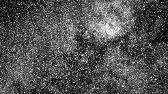 A chunk of sky near Beta Centauri (the bright star near the bottom) seen by the TESS spacecraft in its very first image. Credit: NASA / MIT / TESS