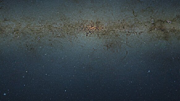 The galactic center, a crowded metropolis of stars and dust. Credit: ESO/VVV Survey/D. Minniti & Acknowledgement: Ignacio Toledo