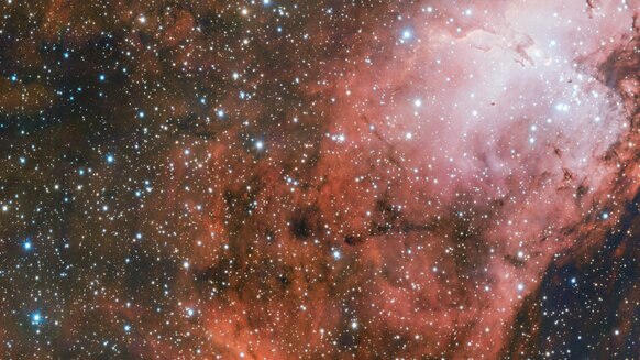 Detail on the Eagle Nebula, a star-forming region 7,000 light years from Earth. Credit: ESO