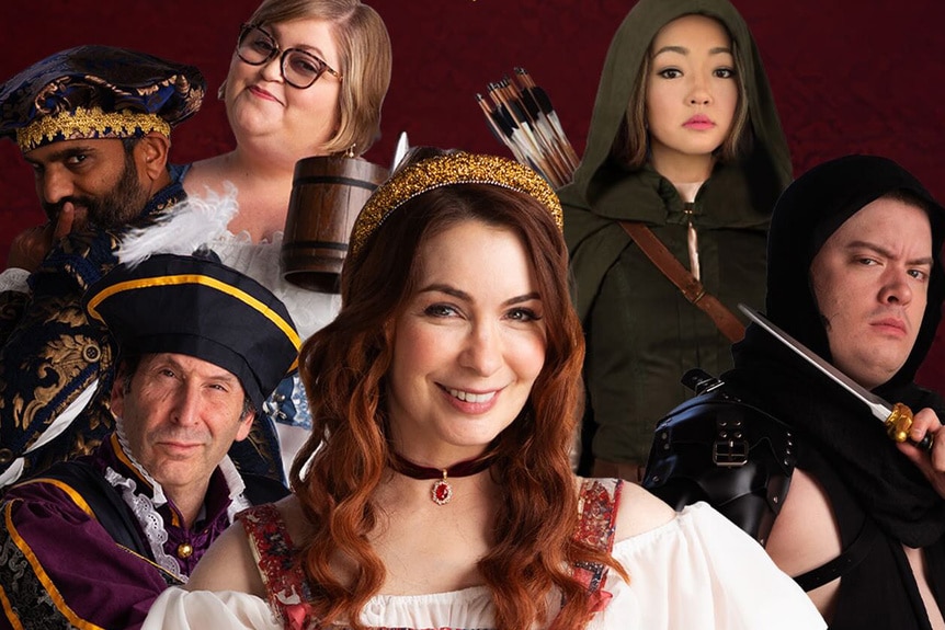 Felicia Day and The Guild cast in a promotional image for their movie's Kickstarter.