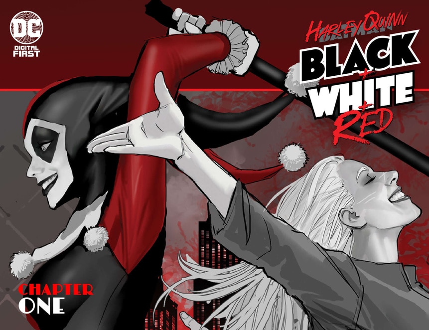 Harley Quinn Black White and Red Page 1