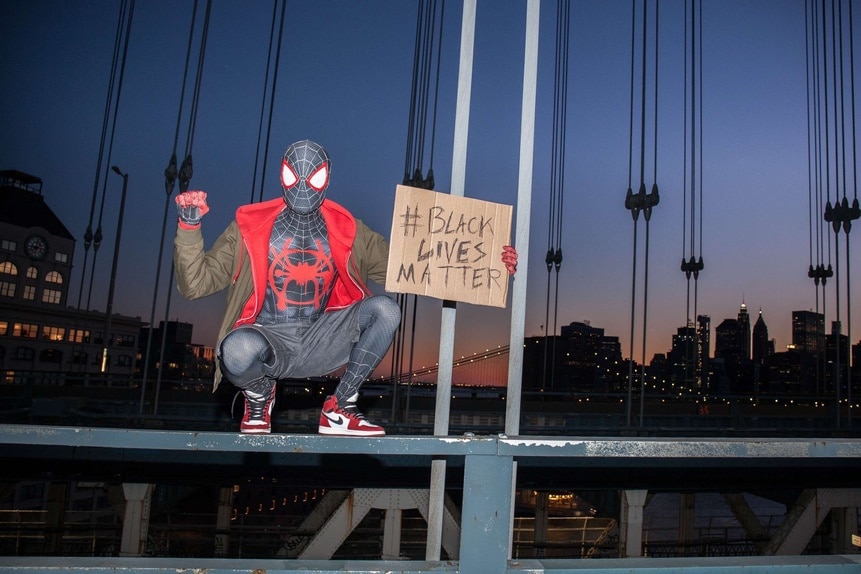 Spider-Man Black Lives Matter