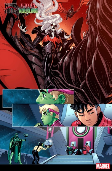 King in Black Wiccan and Hulkling preview page 1