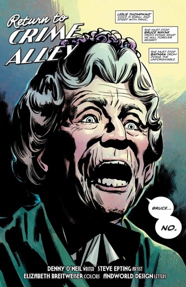 Detective Comics #1000 Crime Alley Page 1