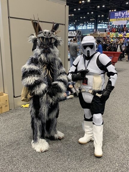 Ewok and Trooper