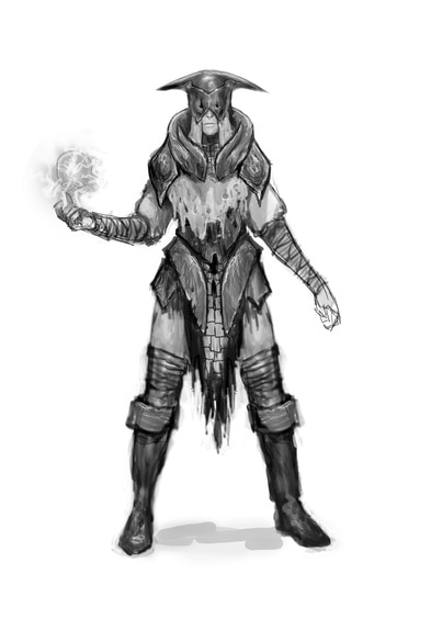 Magic The Gathering Early Planeswalker concept art 5