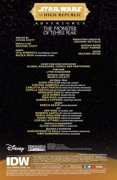 Star Wars the High Republic Adventures Credits
