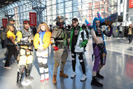 Cosplayers at Day 1 of New York Comic Con