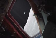 A still image from First to the Moon (2018)